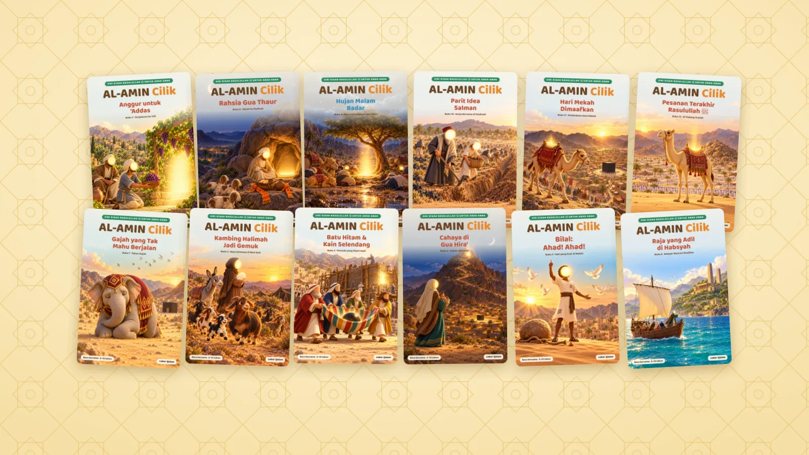 12 muka depan buku AL-AMIN Cilik